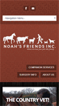 Mobile Screenshot of noahsfriendsvet.com